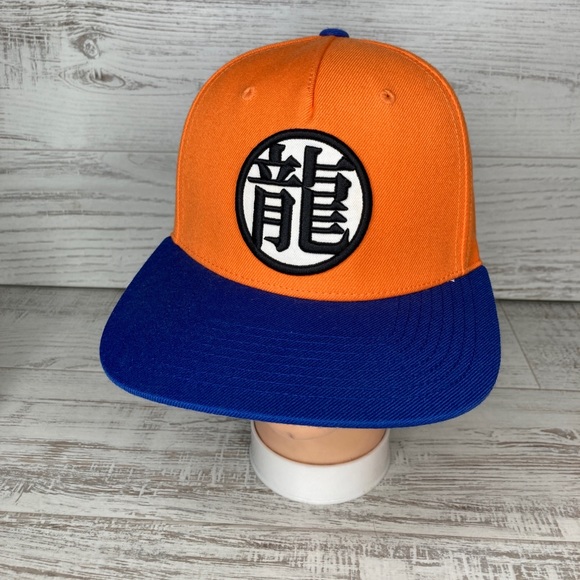 Dragon Ball Z Embroidered Hat Cap Snap Back Blue Orange Anime Adjustable Goku. - Picture 1 of 6